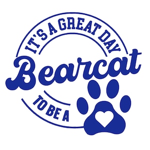 PNG file download sublimation BEARCAT School Mascot Dog for basketball football track School Spirit. It&#39;s a great day to be a school mascot.