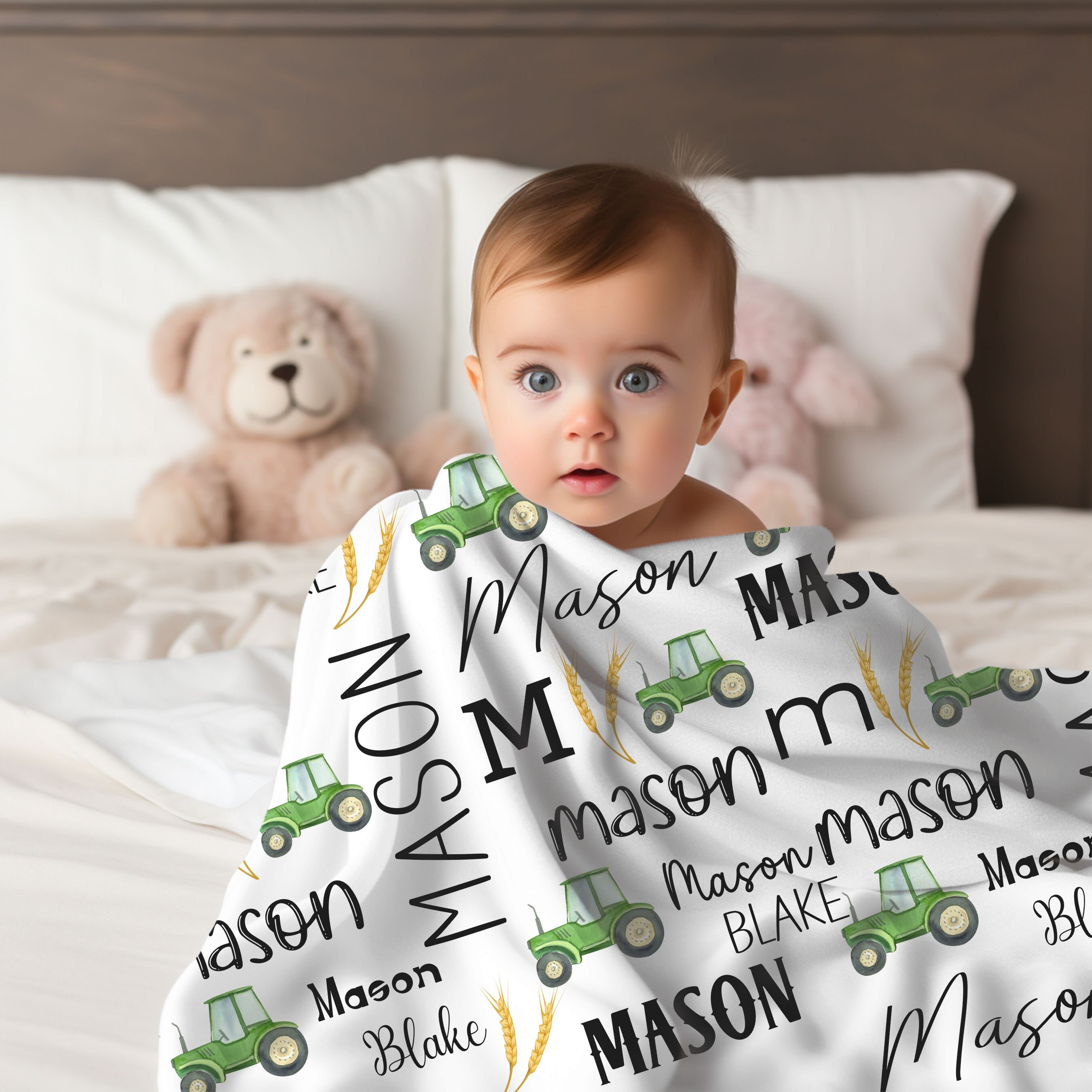 Kids tractor blanket best sale