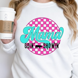 Pig Stock Show Mama PNG Digital Download fair shirt design stock show momma stock show mom animal showing sublimation Goin&#39; Showin&#39;