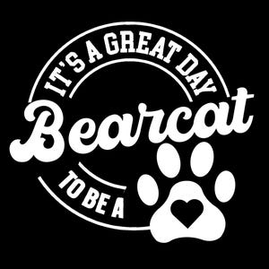 PNG file download sublimation BEARCAT School Mascot Dog for basketball football track School Spirit. It&#39;s a great day to be a school mascot.