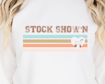 Stock Show Lamb PNG, Livestock Fair Design (Digital Download)
