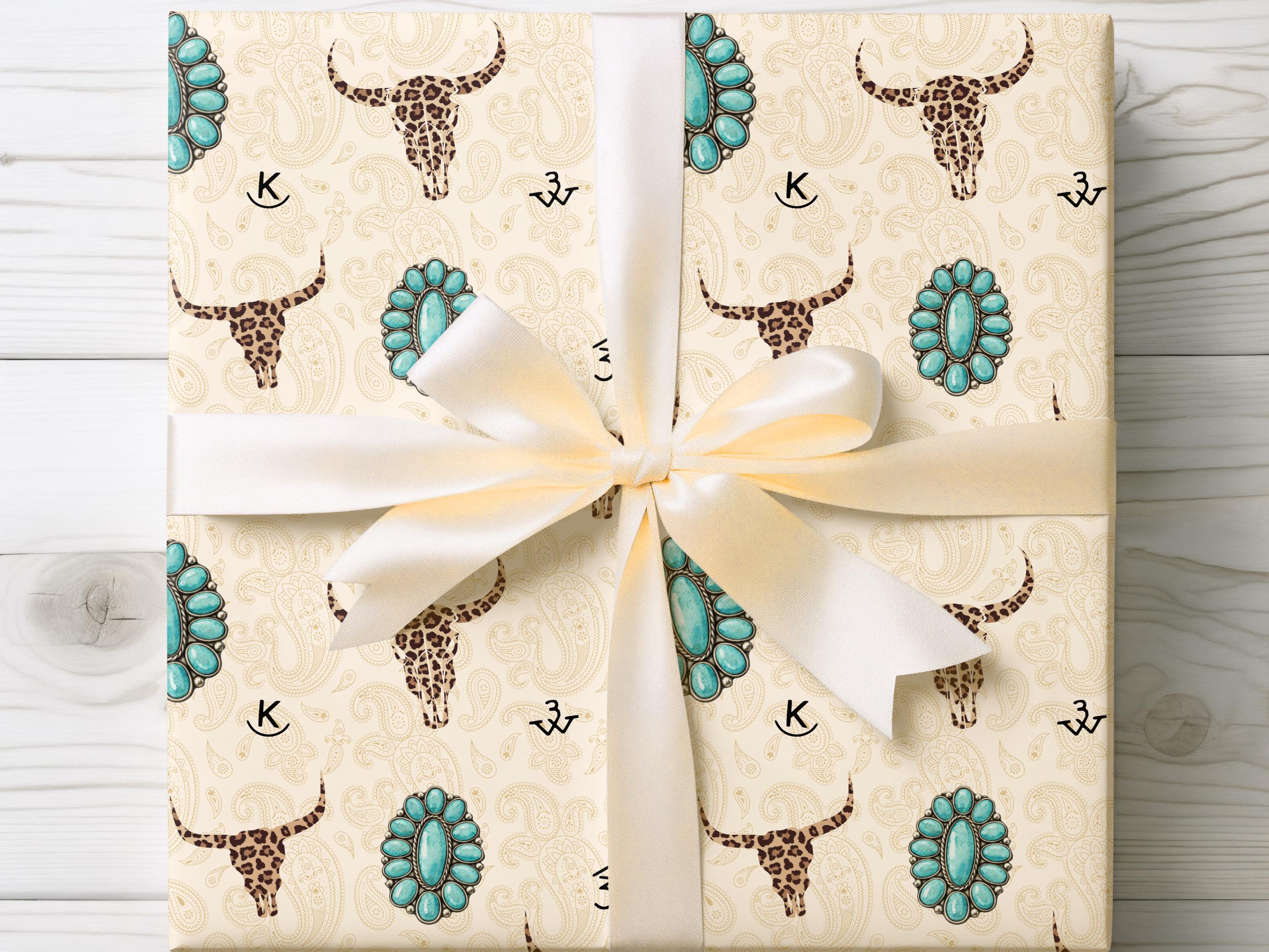 Western Ranch Patterns Western Ranch Seamless Pattern PNG, Turquoise, Leopard and Cattle ...