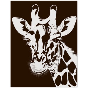 Minimalistische Giraffe-wenskaarten - Set van 10 met enveloppen - Tall Safari Animal Art - briefpapier Afrikaanse dieren in het wild - blanco kaarten