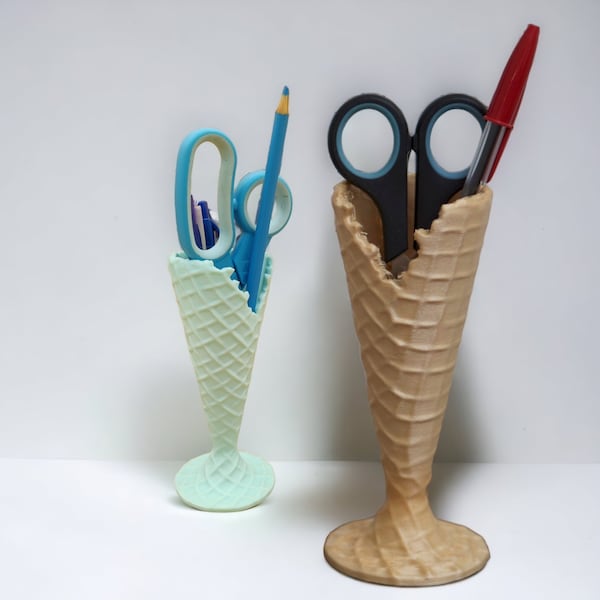 Ice Cream Cone Pencil Holder