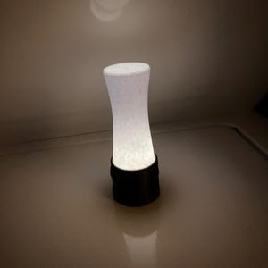 Tea Light Candle Light &quot;TOOB&quot; || Tapered LED Vertical Light Tube || Flameless LED Candle Holder || 2 Colors For Base