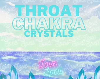 Throat Chakra Crystals,Mystery Box,Crystal Set,Crystal Gifts,Healing Crystals,Crystal Confetti,Energy healing,reiki, Energy Healing,tumbled