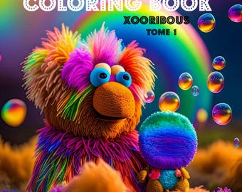 50 Seiten XOORIBOUS zum Ausmalen - Malbuch für Erwachsene und Kinder - druckbare PDF-Datei - sofort zum Download verfügbar.
