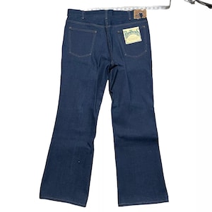 J C Penny Vintage 70s Plain Pockets Wash Bootcut Denim 38x31 J C Penny Vintage 70s Plain Pockets Wash Bootcut Denim 38x31