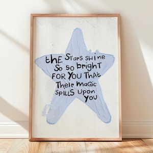 Rustic Star Nursery Print: Celestial Baby Room Decor (Digital Download)