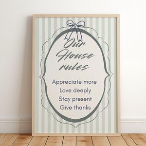 House Rules Wall Art, Family Rules Sign, Printable Art, House Rules Sign, Rustic Farmhouse Print, Personalized Wall Decor, Digital Download