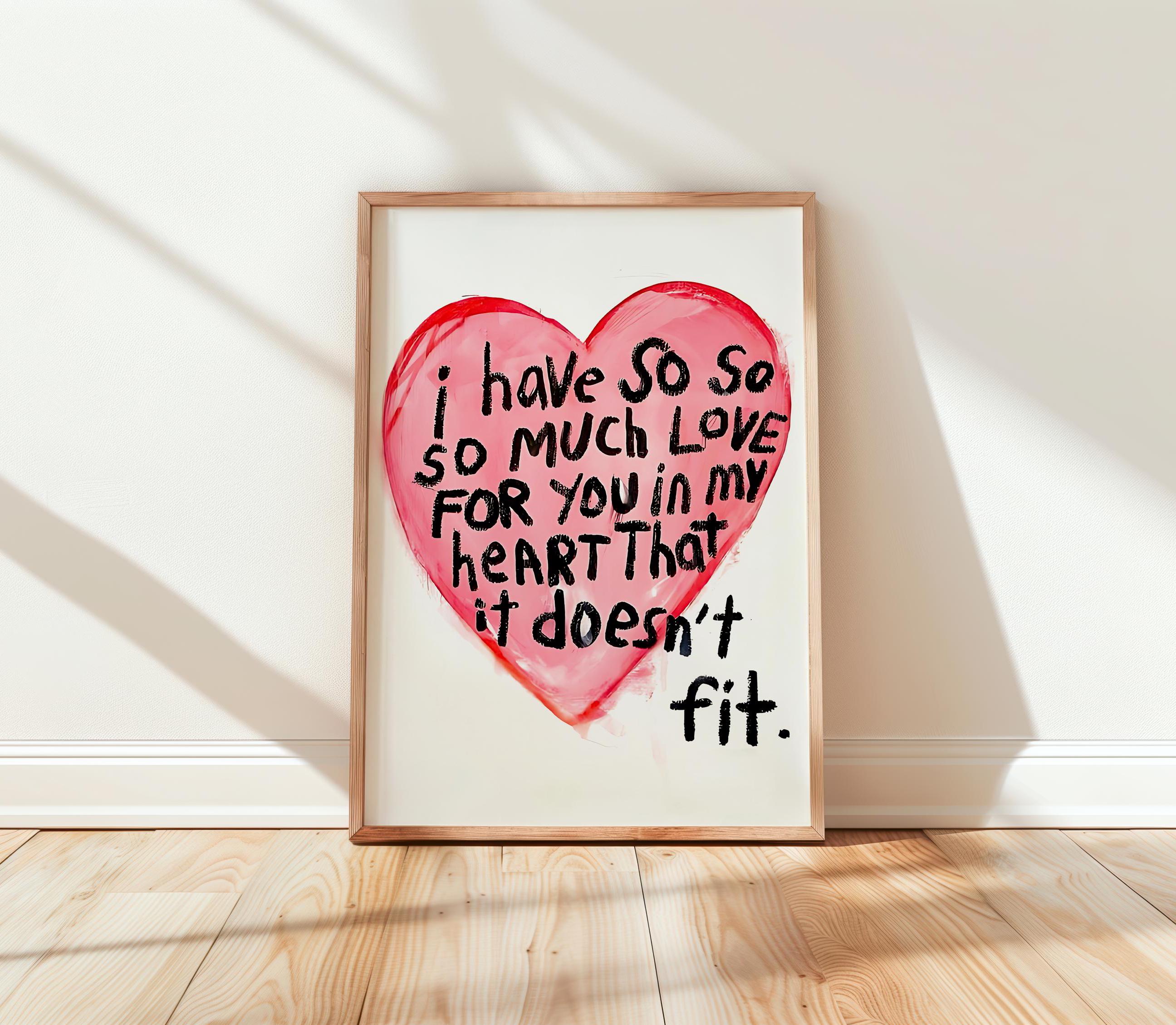 【限定販売】 Love Much So Print, Art Wall Love Playful Printable, その他