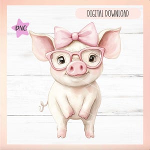 Cute Piglet Sublimation PNG | Baby Pig Png | Sublimation Design