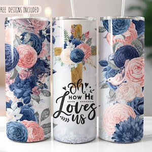 Christian Tumbler PNG | 20oz skinny tumbler PNG | Religious Tumbler Design
