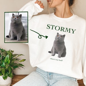 Custom Pet Photo Sweatshirt: Personalized Dog or Cat Gift