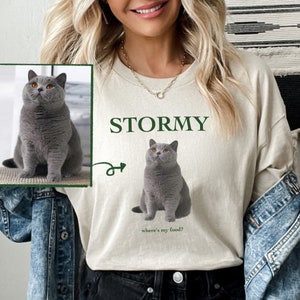 Custom Pet Photo T-Shirt: Dog or Cat Personalized Tee