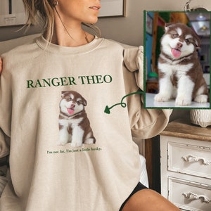 Custom Pet Sweater Using Pet Photo + Name Custom Dog Portrait Sweater Personalized Dog Pullover Dog Sweatshirt Dog Mom Gift Custom Cat Shirt