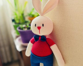 Amigurumi Bunny Crochet Pattern PDF (English), Rabbit Toy, Easter Bunny | Mr. Yummy