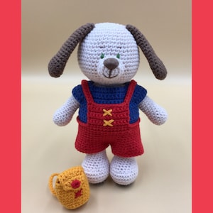 Buddy Jr. The Dog Crochet Pattern by Lovely Lila Dolls, Amigurumi Dog, English, Pdf, Toy Pattern, Crochet Animal, DIY