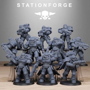 Socratis Brutes from StationForge/10 Tabletop Miniatures +Free Bases