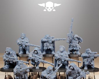 GrimGuard Skulldarts von StationForge/ Tabletop, Wargame Miniatur/10Figuren + Gratis Bases