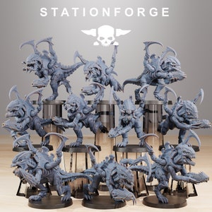 Xendarid Infantry 2.0 by StationForge/ Tabletop, Wargame Miniature/ 10 Figures +Bases