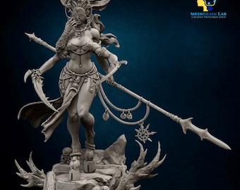 Great Demon of Hedonism / Game scale & 120 mm scale from MeshBrainLab/Wargame Miniature+ Free Base