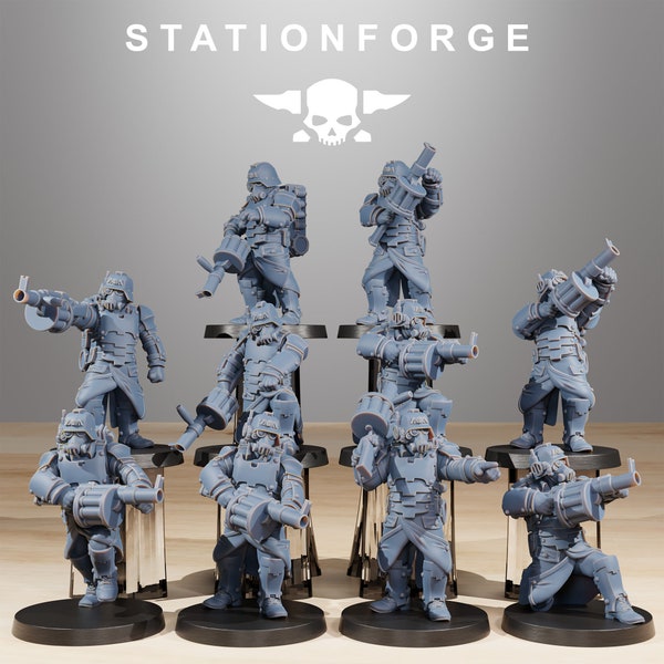 GrimGuard Tinkers 2.0 from StationForge/10 Miniatures +Gratis Bases