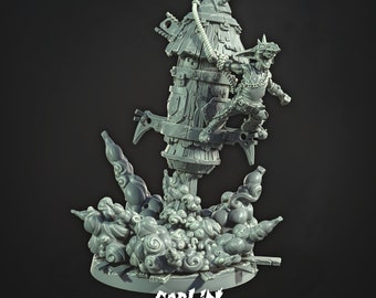 Splatter Rocketeer von CastnPlay (Nr. 805) Goblin Convoy, Wargame/ Tabletop Miniatur+ Gratis Base