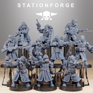 GrimGuard Frostwatch from StationForge/10 Miniatures +Free Bases
