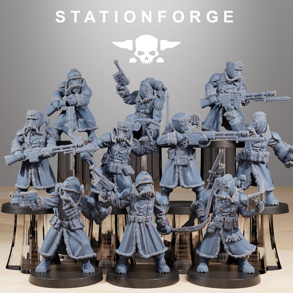 GrimGuard Frostwatch from StationForge/10 Miniatures +Gratis Bases