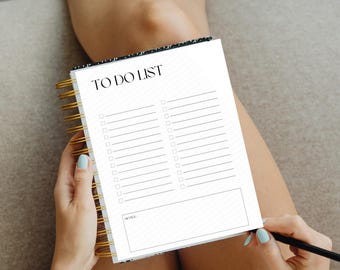 Lista de tarefas minimalista com caixas de seleção | PDF para impressão