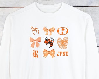 Rockwal Yellowjacket Bow Comfort Colors Sweater