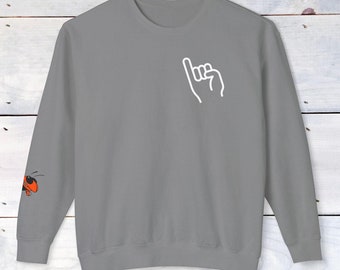 Fun Rockwall Fighting Jacket Lower Sleeve - Comfort Colors Sweater