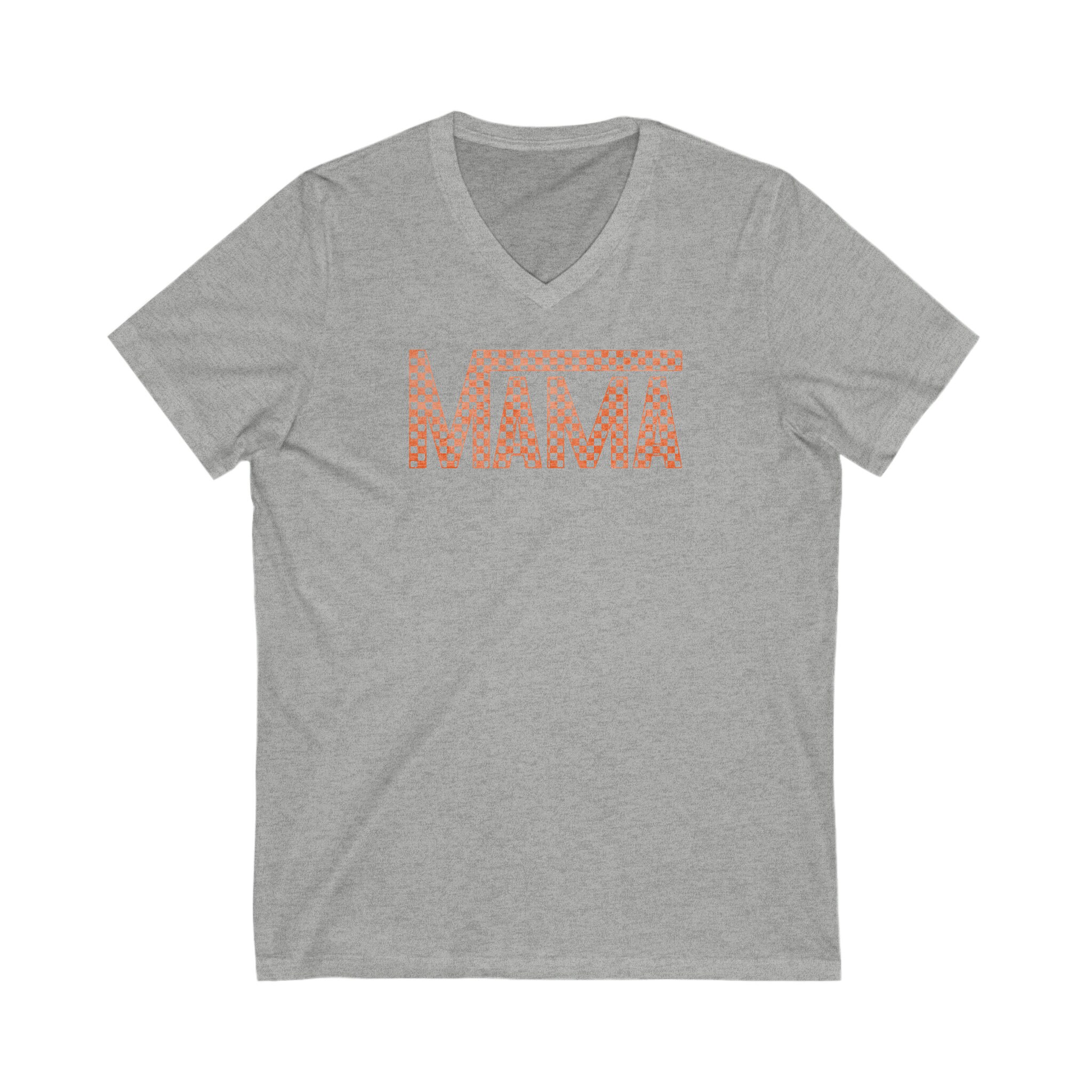 Orange Mama Checkered Mama V Neck - Etsy