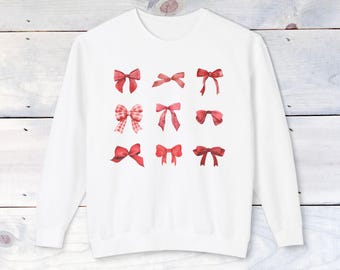 Heath Bow Sweater - Win the Day Sleeve - Comfort Colors