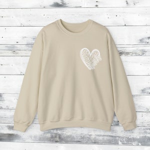 Hawks Cheetah Heart Sweater
