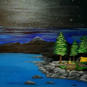 Camping under the stars
