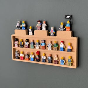 Brick Lego Minifigure Wall Display - Perfect Gift for Any Occasion! - Showcase your collection!