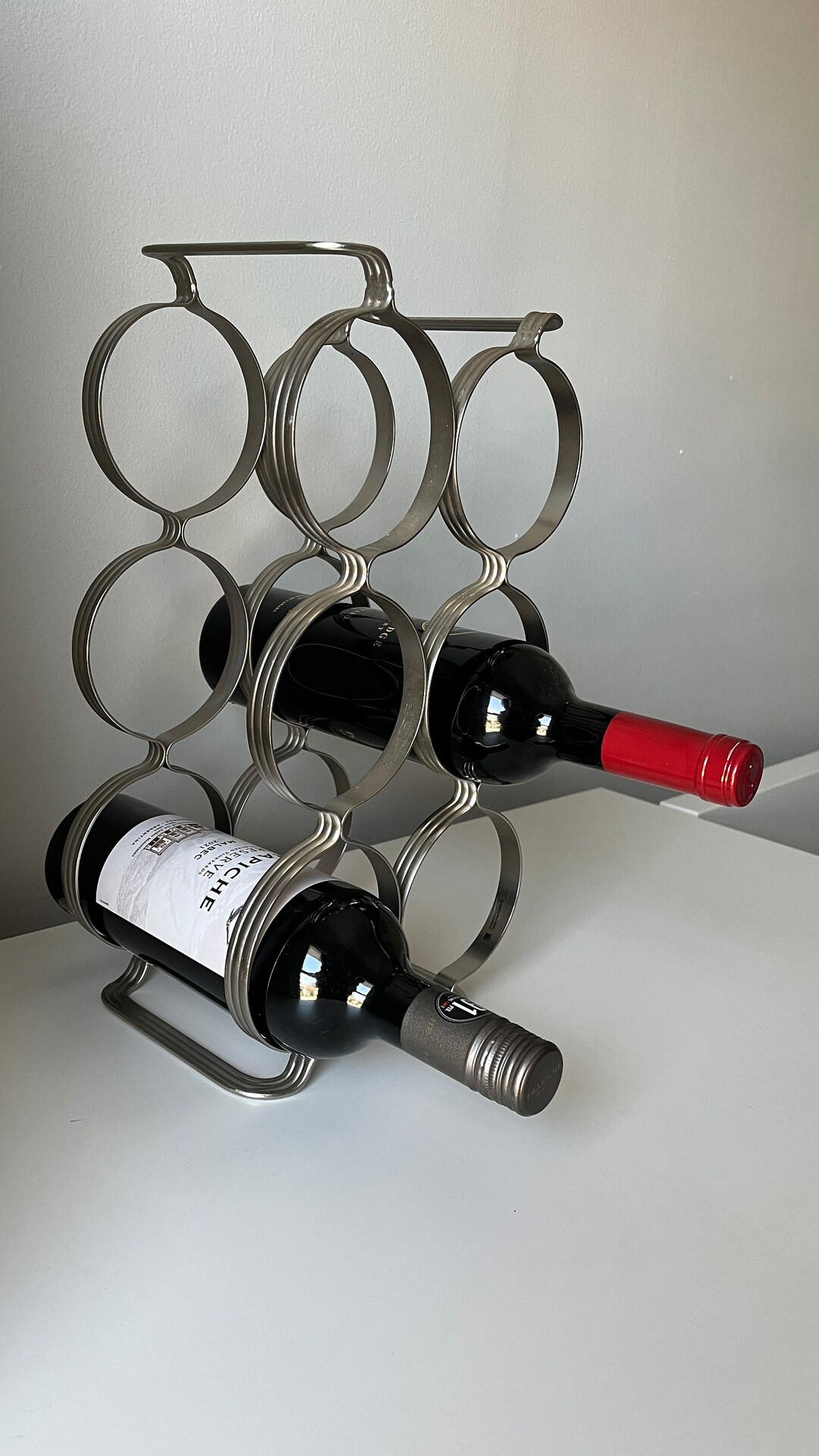 Wine Rack Rings Design Modern Metal Umbra Rings Wine Rack - Etsy