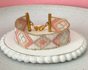 Sparkling Miyuki Bracelet - Boho Chic Stackable - Handmade Miyuki Delica Bracelet - Perfect for Spring. Gift for Women