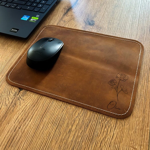 Leather Mouse Pad Etsy