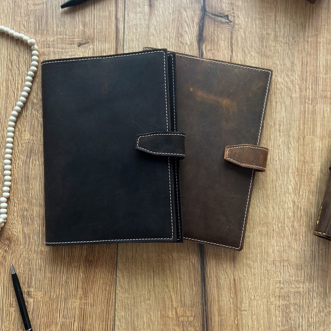 A5 Leather Journal Cover A5 Notebook Cover Customized Etsy