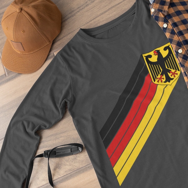 Germany Oktoberfest Shirt, Retro Vintage Oktoberfest Tee, German Eagle Coat of Arms, Unisex Jersey Long Sleeve Tee