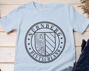 Nuremberg Germany Shirt, Deutschland, Nürnberg Coat of Arms, Men's Oktoberfest Souvenir, WWII Gift, Father's Day, German, Munich, Berlin