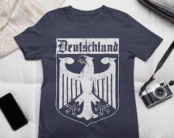 Germany Shirt, Deutschland, Eagle Coat of Arms, Men's Oktoberfest Souvenir, Gift for her, Father's Day, German, Munich, Berlin, Frankfurt