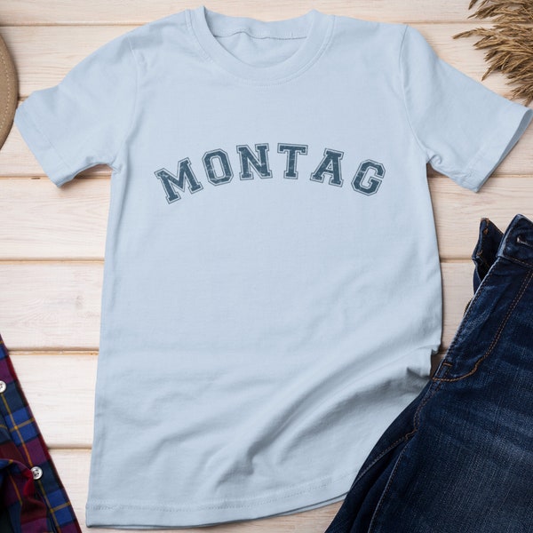 Funny Montag German Shirt, My Monday Tee, Happy German Language, Germany, Deutschland, Unisex Softstyle T-Shirt