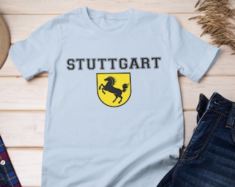 Stuttgart Germany Shirt, Deutschland, German Gift Idea, Souvenir, Coat of Arms, Retro Design