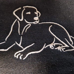 Three dogs Labrador embroidery file in .DST other formats on request!