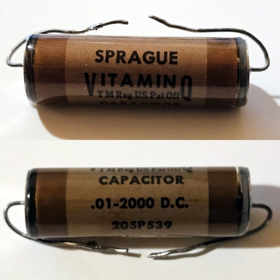 Condensatore Fisso Sprague 1uF 200V 5% Vitamin Q – Made In USA