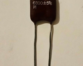 コーネル・デュビリエ・マイカ CDE 銀メッキコンデンサ 6800 P 5% .0068 mfd - NOS 数量